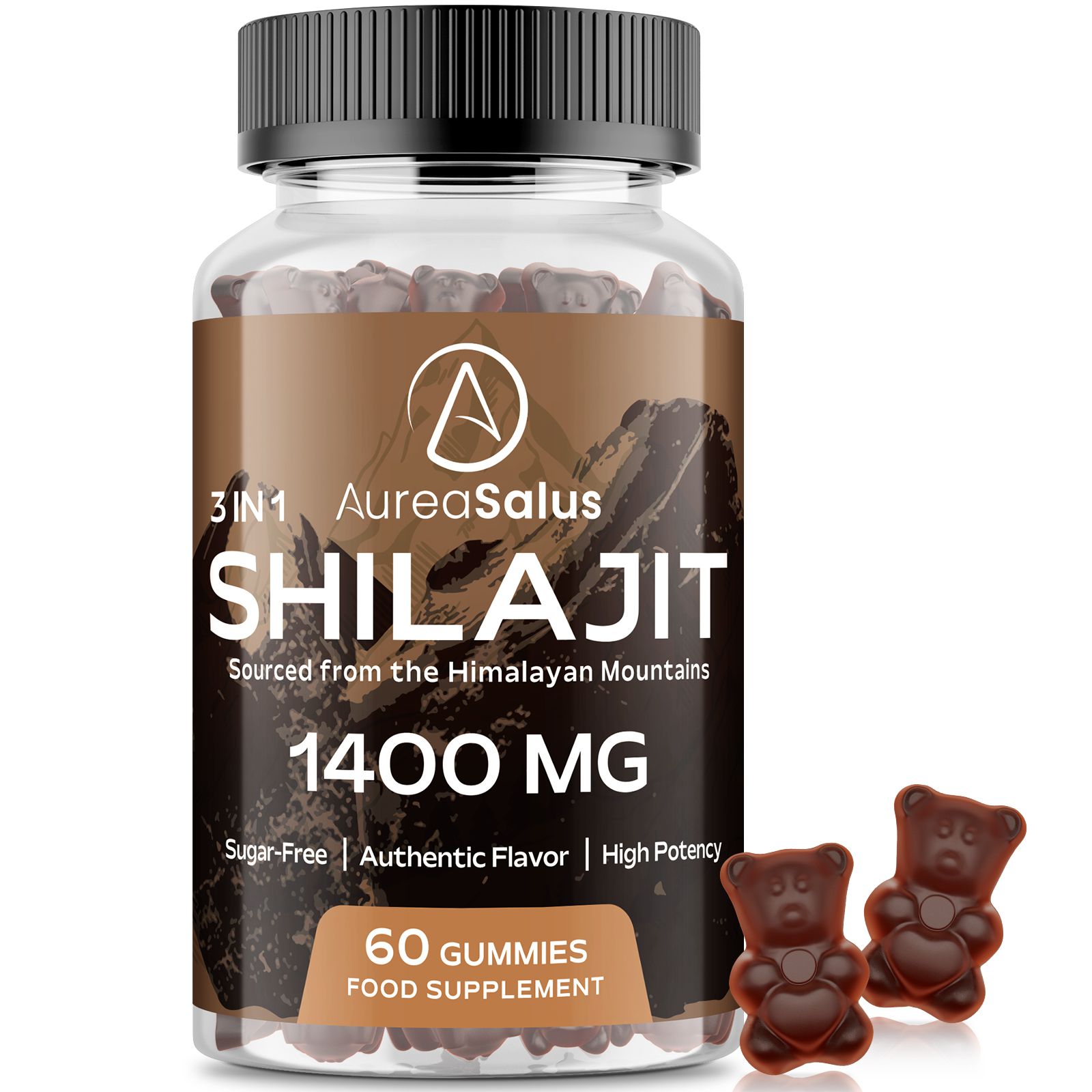 AureaSalus Shilajit 1400mg Gummies