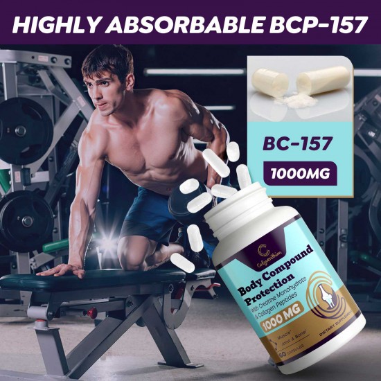 Calyverithion BPC-157 Peptide Supplement – 1500mcg Muscle Repair, Recovery & Active Living – 60 Capsules