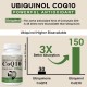 Ciaceae Liposomal CoQ10 800mg Ubiquinol Integratore, 60 Capsule Molli Vegane