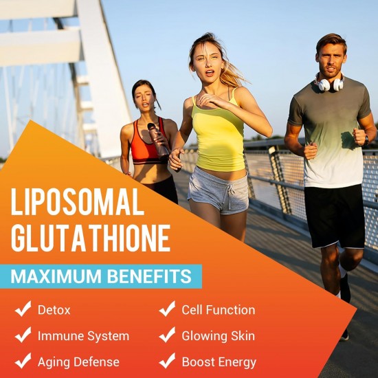 CORPORALIGHT Liposomales Glutathion Softgel, hohe Absorption - Glutathion-Ergänzung, 2550mg 60 Weichkapseln