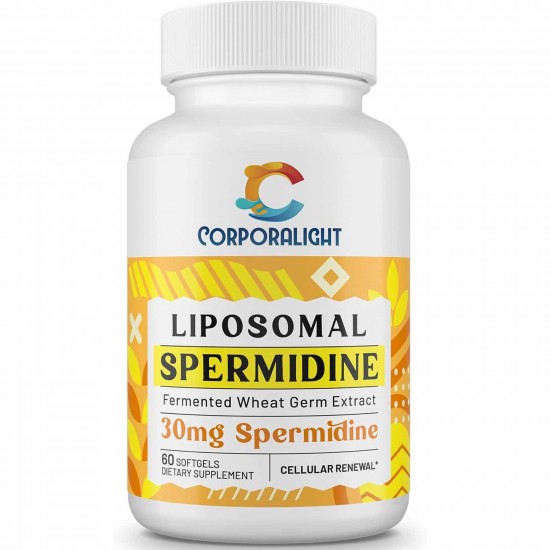 CORPORALIGHT 30mg Suplemento de espermidina liposomal, 60 cápsulas blandas
