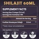 Elikadur Suplemento líquido orgánico de resina de shilajit, 60 ml