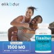 Elikadur 1500 MG Suplemento para el Alivio del Acúfeno con Mezcla Herbal Patentada y Bioflavonoides 60 Cápsulas