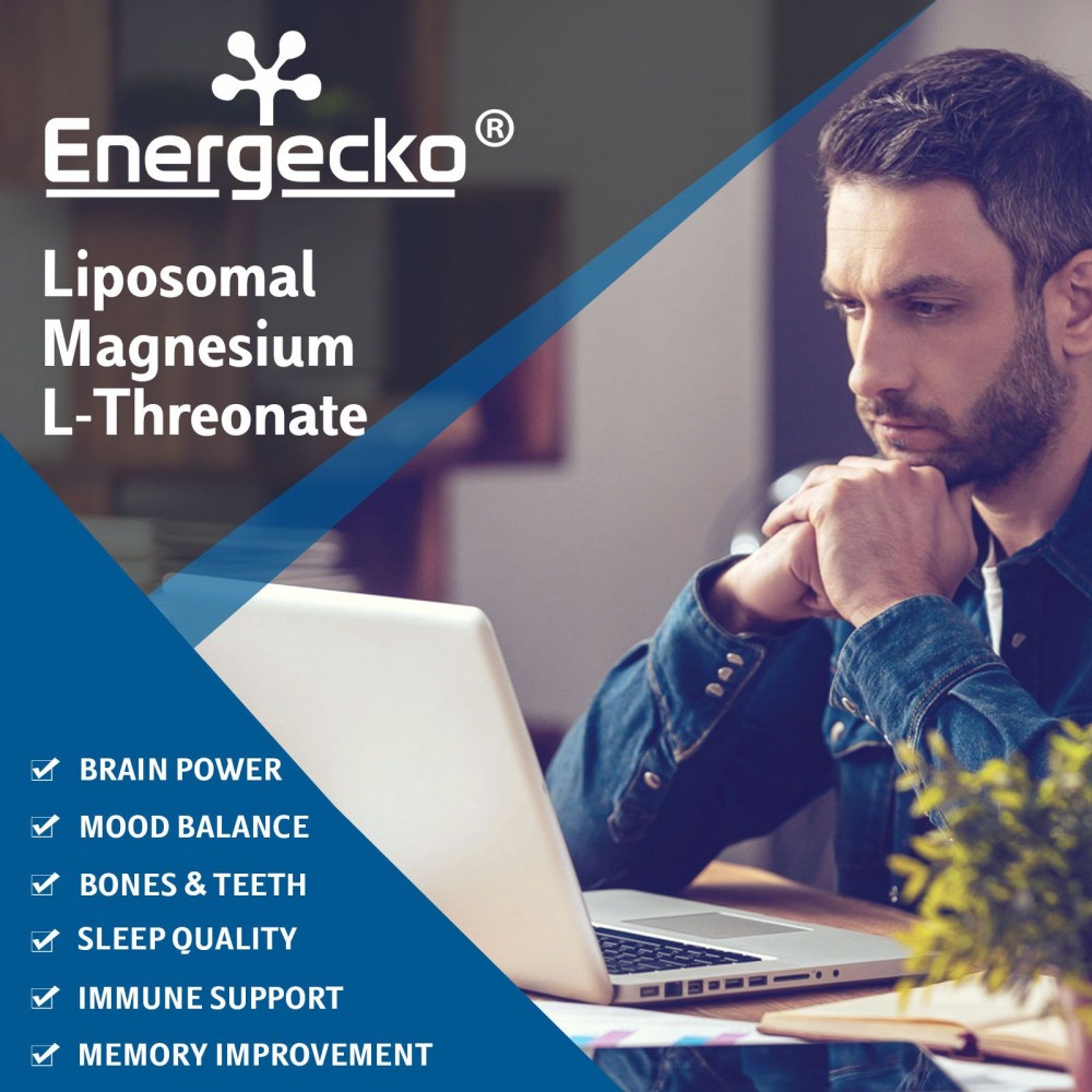 Buy Energecko Liposomal Magnesium LThreonate 60 Softgels 2000mg