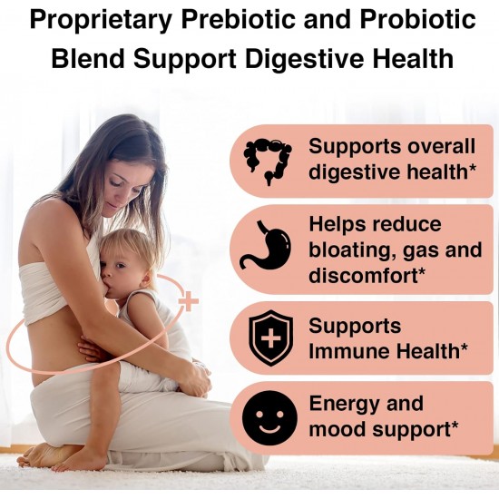 Funermy Probióticos postnatales Suplementos de lactancia, 20 Sobres