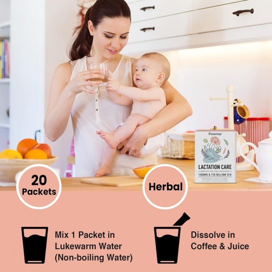 Funermy Postnatal Probiotics Lactation Supplements, 20 Packets