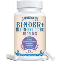 Jagielolia All-In-One Detox Binder Supplement 1500 MG 90 Vegan Capsules Jagielolia All-In-One Detox Binder Supplement 1500 MG 90 Vegan Capsules
