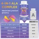 lipmaxmall Liposomal Alpha Lipoic Acid 1500mg - with Acetyl-L-Carnitine 900mg & Ubiquinol and Vitamin E, ALA Supplement 60 Softgels