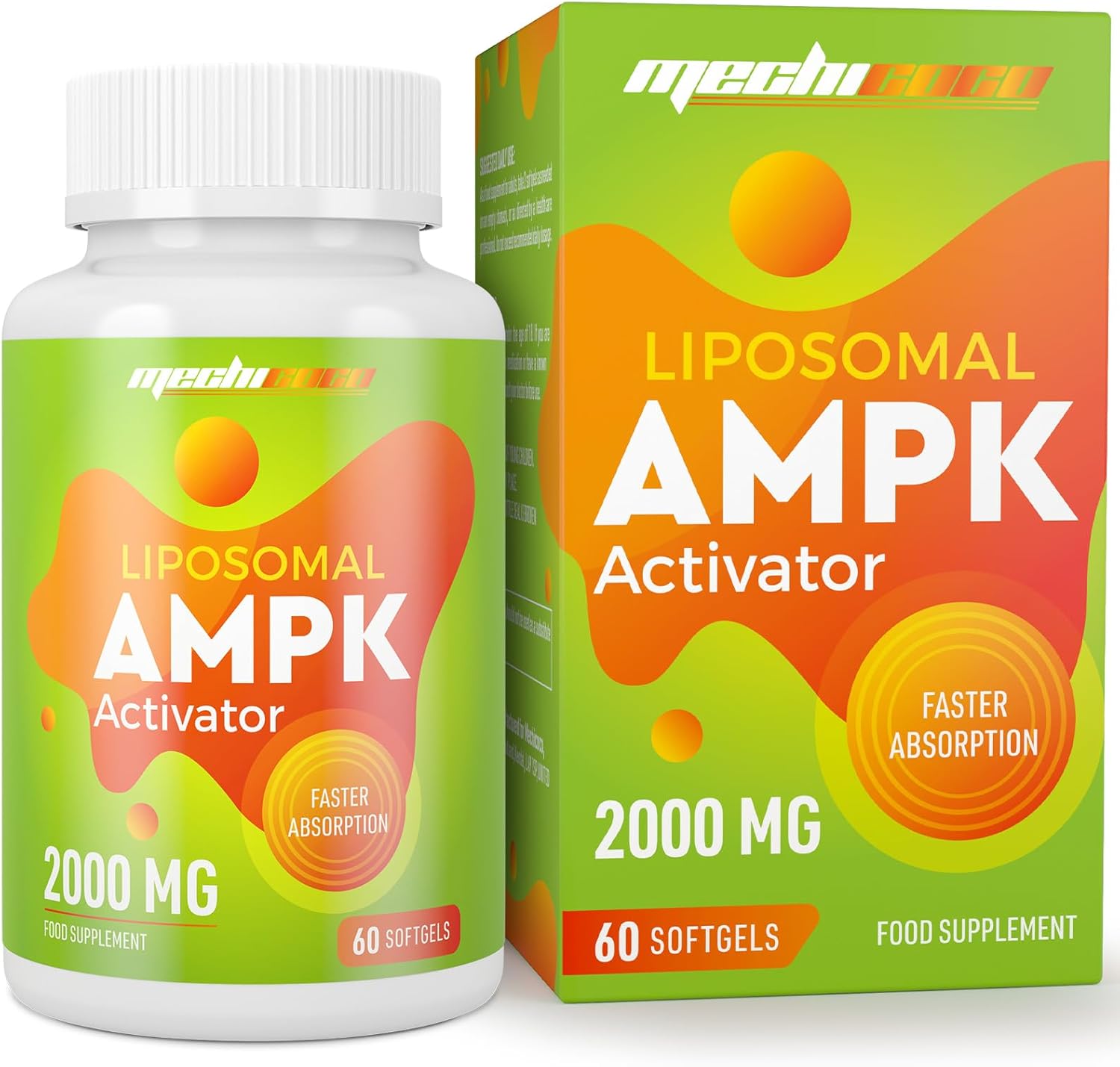 Buy Mechicoco Liposomal AMPK Activator Capsules 2000 mg, with Quercetin  Dihydrate, Resveratrol and Cinnamon Bark
