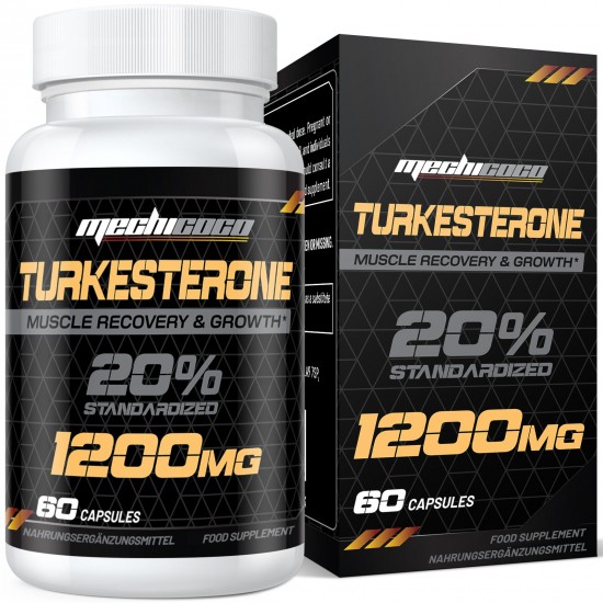 Mechicoco Turkesterone Cápsulas Alta Dosis 1200 mg Extracto Ajuga Turkestanica