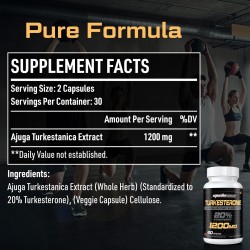 Mechicoco Turkesterone Cápsulas Alta Dosis 1200 mg Extracto Ajuga Turkestanica Mechicoco Turkesterone Cápsulas Alta Dosis 1200 mg Extracto Ajuga Turkestanica