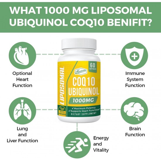 Mecinalis Ubiquinol CoQ10 Liposomal 1000mg 60 Cápsulas Blandas