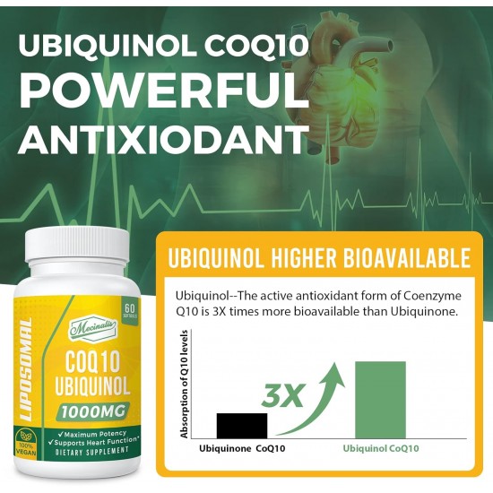 Mecinalis CoQ10 Ubiquinol liposomal 1000mg 60 gélules