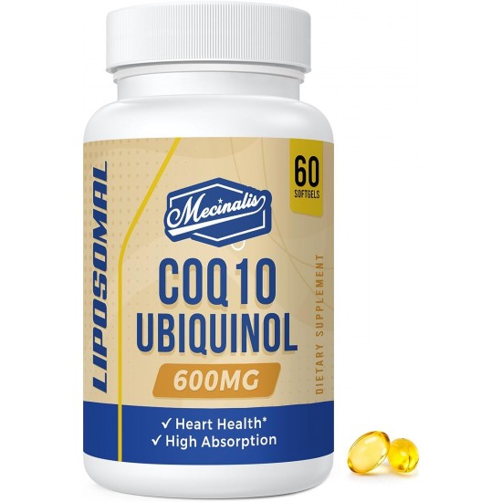 Mecinalis Liposomal CoQ10 Ubiquinol 600mg 60 Softgels