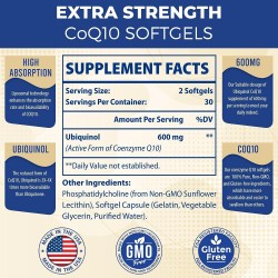 Mecinalis Liposomal CoQ10 Ubiquinol 600mg 60 cápsulas blandas Mecinalis Liposomal CoQ10 Ubiquinol 600mg 60 cápsulas blandas