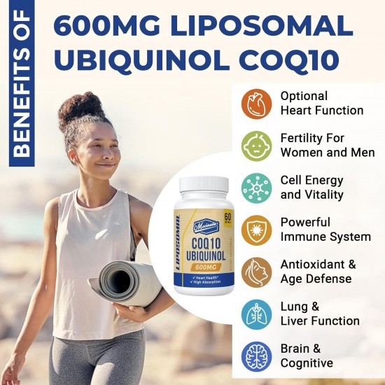 Mecinalis Liposomal CoQ10 Ubiquinol 600mg 60 Capsule Morbide