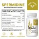 Omnymune Spermidine Extrait de Germe de Blé Capsules 1300 mg Formule avancée avec Zinc