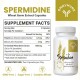 Omnymune Spermidine Wheat Germ Extract Capsules 1300 mg Advanced Formula with Zinc