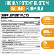 Orgabay Digestive Enzymes 1000mg with Postbiotics, 20 Enzyme Blend for Bloating, 60 Veggie Capsules