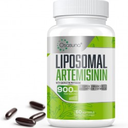 Osasuna 600 mg Artemisinina Liposomal, Extracto de Ajenjo Dulce(Artemisia Annua) con Fitosoma de Quercetina 200 mg, 60 Cápsulas Blandas Osasuna 600 mg Artemisinina Liposomal, Extracto de Ajenjo Dulce(Artemisia Annua) con Fitosoma de Quercetina 200 mg, 60 Cápsulas Blandas