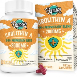 Pepeior Urolithin A Suplemento 2000MG, Antioxidantes 120 cápsulas blandas Pepeior Urolithin A Suplemento 2000MG, Antioxidantes 120 cápsulas blandas