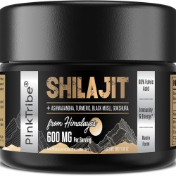 P!nkTribe 600mg Resina de Shilajit del Himalaya con Hierbas Ayurvédicas - 30g P!nkTribe 600mg Resina de Shilajit del Himalaya con Hierbas Ayurvédicas - 30g
