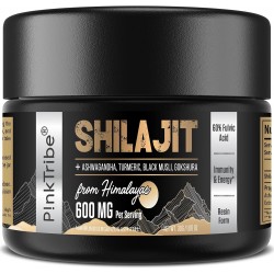 P!nkTribe 600mg Himalayan Shilajit Resin with Ayurvedic Herbal - 30g P!nkTribe 600mg Himalayan Shilajit Resin with Ayurvedic Herbal - 30g