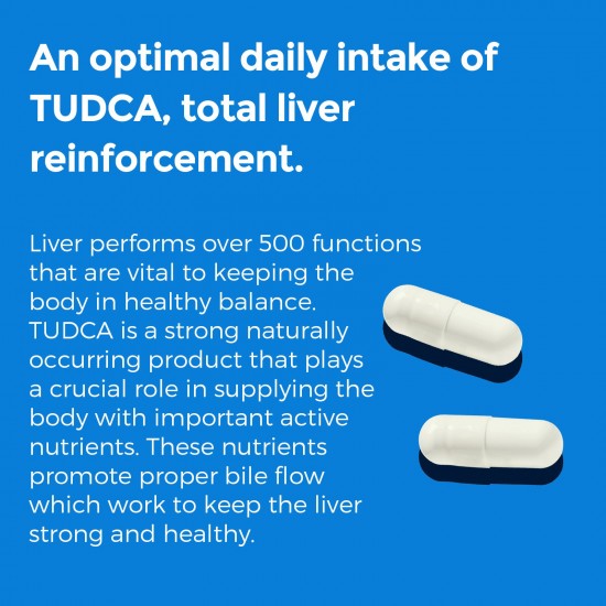 P!nkTribe TUDCA (Tauroursodeoxycholic Acid) Liver Support Supplement 1200mg Per Serving 60 Capsules