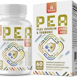 Rosmolo Palmitoiletanolamida con Luteolina 98% y Cúrcuma Suplemento, 2000mg 60 Comprimidos Rosmolo Palmitoiletanolamida con Luteolina 98% y Cúrcuma Suplemento, 2000mg 60 Comprimidos