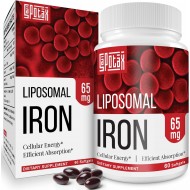 Sapotax Liposomal Fe 65mg Iron Supplement with Folic Acid & Vitamin B12 (60 Softgels)