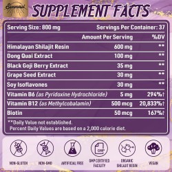 Sennasi 800mg Himalaya Shilajit suplemento 8-en-1 ingredientes sinérgicos 30g Sennasi 800mg Himalaya Shilajit suplemento 8-en-1 ingredientes sinérgicos 30g