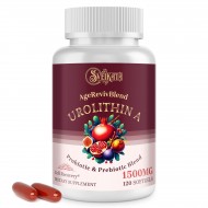 Sveikata Urolithin A Supplement 1500mg – with Probiotics & Pomegranate for Cellular Renewal & Mitochondrial Support, 120 Softgels