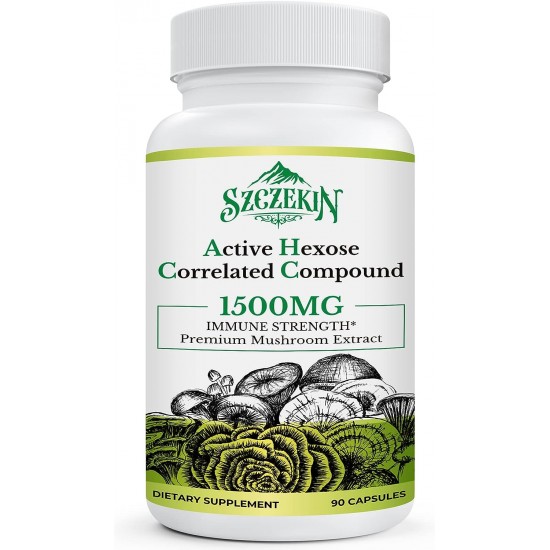 SZCZEKIN Active Hexose Correlated Compound 1500mg Supplement, 90 Veggie Capsules
