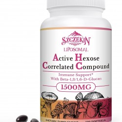 SZCZEKIN 1500mg Liposomal Activo Hexose Correlated Suplemento con Beta-Glucans, 120 Softgels SZCZEKIN 1500mg Liposomal Activo Hexose Correlated Suplemento con Beta-Glucans, 120 Softgels