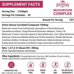 SZCZEKIN 1500mg Liposomal Activo Hexose Correlated Suplemento con Beta-Glucans, 120 Softgels SZCZEKIN 1500mg Liposomal Activo Hexose Correlated Suplemento con Beta-Glucans, 120 Softgels