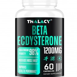 Thalacy Beta Ecdysterone Suplemento, 1200MG 60 Cápsulas Thalacy Beta Ecdysterone Suplemento, 1200MG 60 Cápsulas