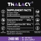 Thalacy Fadogia Agrestis Tongkat Ali supplément, 2400mg 60 gélules