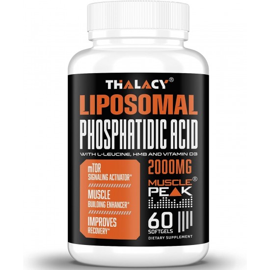 Thalacy Liposomale Phosphatidsäure Muskelaufbau (PA), 2000mg 60 Kapseln