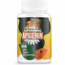 Trasicolor Apigenina Liposomal con Trans-Resveratrol Suplementos 600mg, 60 Cápsulas Blandas Trasicolor Apigenina Liposomal con Trans-Resveratrol Suplementos 600mg, 60 Cápsulas Blandas