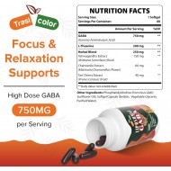 Trasicolor Liposomal GABA with L-Theanine Supplements 1200mg, 60 Softgels