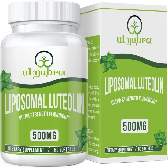 Ulmubra Liposomal Luteolin 500MG, 60 Softgels