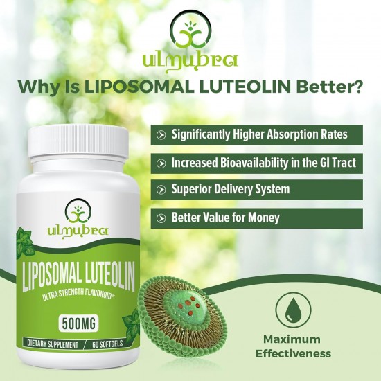 Ulmubra Lutéoline liposomale 500MG, 60 gélules