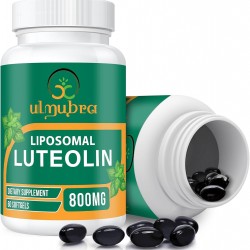Ulmubra Suplemento liposomal de luteolina 800 MG, 60 cápsulas blandas Ulmubra Suplemento liposomal de luteolina 800 MG, 60 cápsulas blandas