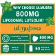 Ulmubra Integratore di Luteolina Liposomiale 800 MG, 60 Capsule Morbide