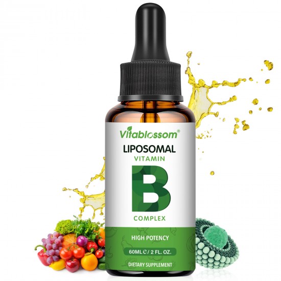 Vitablossom Liposomaler Vitamin-B-Komplex Flüssigtropfen 60ml