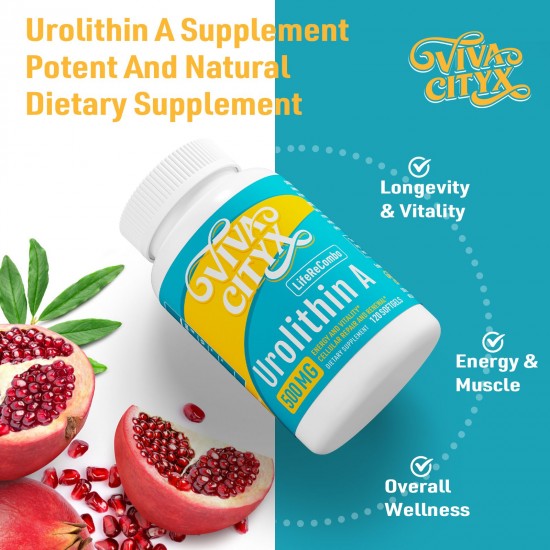 Vivacityx Urolithine A + NAD+ (700mg, 120 Softgels) | Complément Énergie Cellulaire & Anti-Âge Vivacityx Urolithine A + NAD+ (700mg, 120 Softgels) | Complément Énergie Cellulaire & Anti-Âge