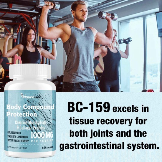 Vivaravida BPC-157 Alternative – High Potency BPC-159 Peptide for Muscle Recovery & Performance – 1000mg, 60 Capsules Vivaravida BPC-157 Alternative – High Potency BPC-159 Peptide for Muscle Recovery & Performance – 1000mg, 60 Capsules