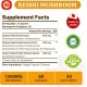 Yasumako Suplemento de Hongo Reishi Japonés 800mg con Extracto de Hongo Reishi 500mg & Esporas Rotas de Reishi 200mg, Hongo Orgánico 60 Cápsulas