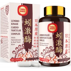 Yasumako Potent Lumbrokinase + Nattokinase & Red Yeast Rice for Cardiovascular Support – 60 Capsules Yasumako Potent Lumbrokinase + Nattokinase & Red Yeast Rice for Cardiovascular Support – 60 Capsules